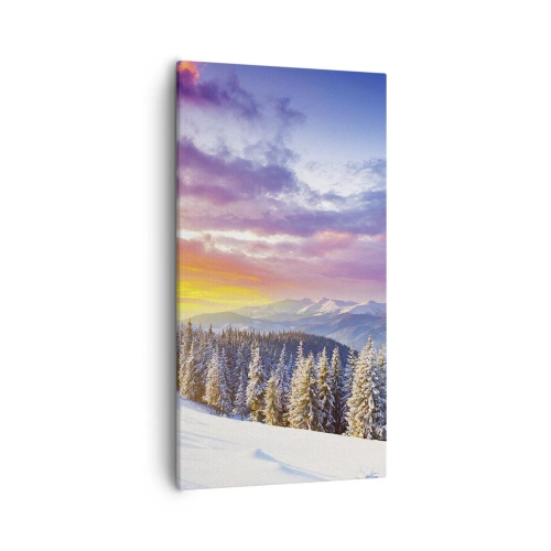Canvastavla - Bild på duk - Mitt på blanka dagen - 55x100 cm