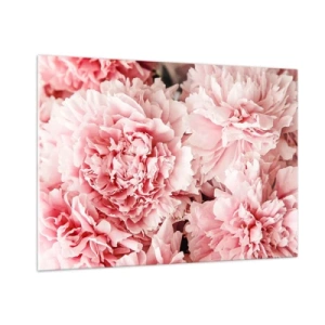 Glastavla - Bild på glas - Rosa dröm - 100x70 cm