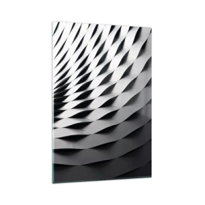 Glastavla - Bild på glas - På vågornas yta - 80x120 cm