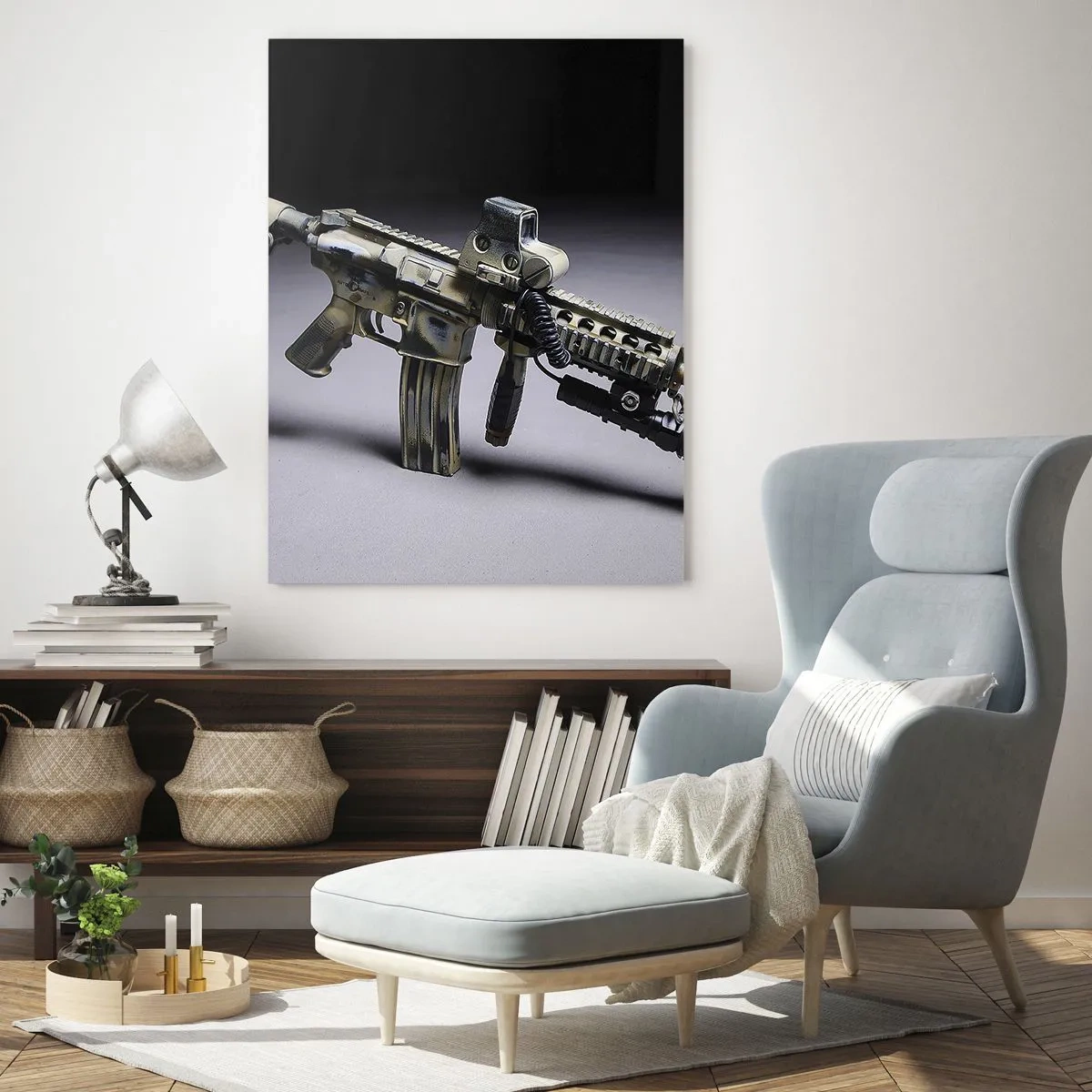 Glastavla - Bild på glas - Alltid farlig - 80x120 cm