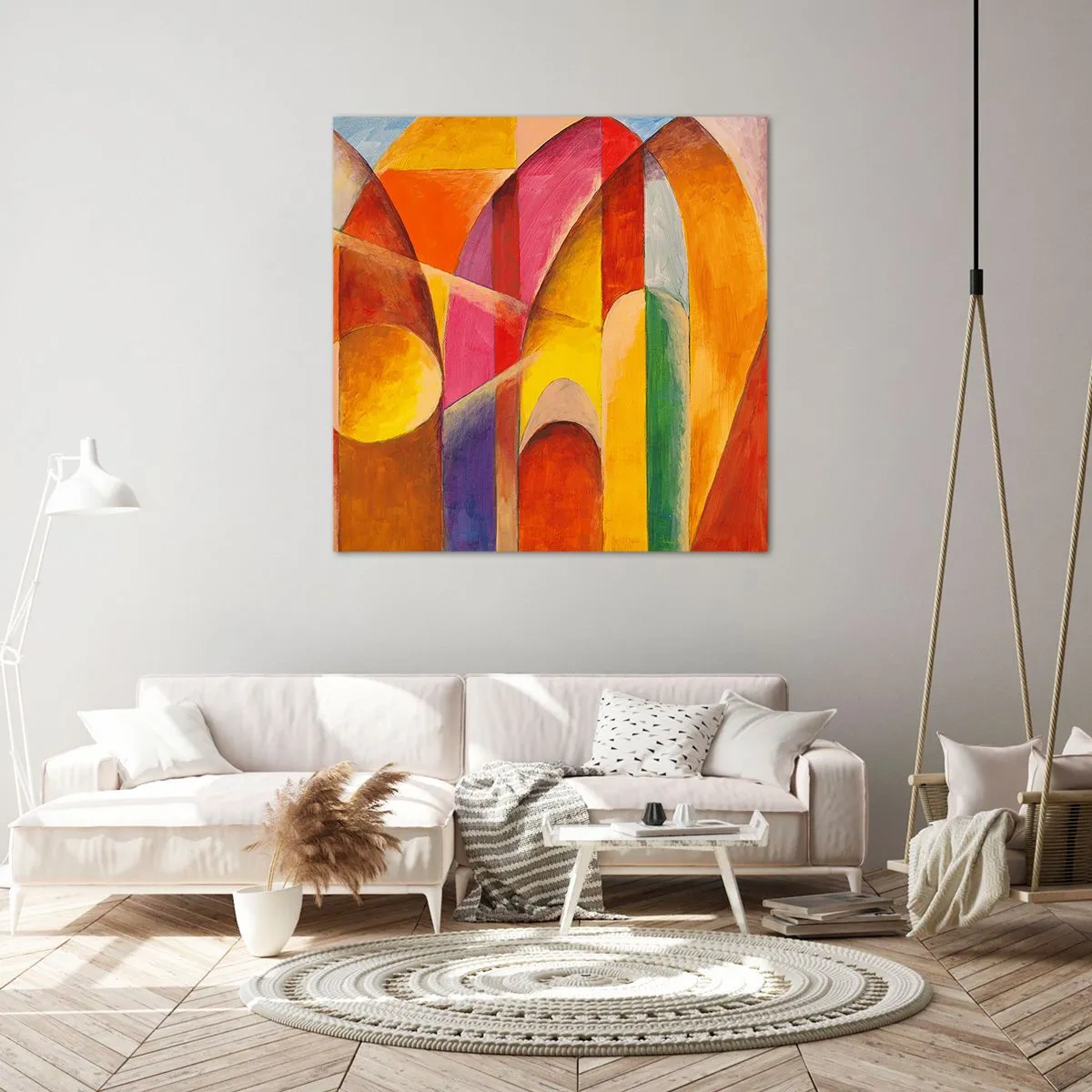 Canvastavla - Bild på duk - Solens domkyrka - 60x60 cm