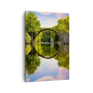 Canvastavla - Bild på duk - På skarven mellan två världar - 70x100 cm