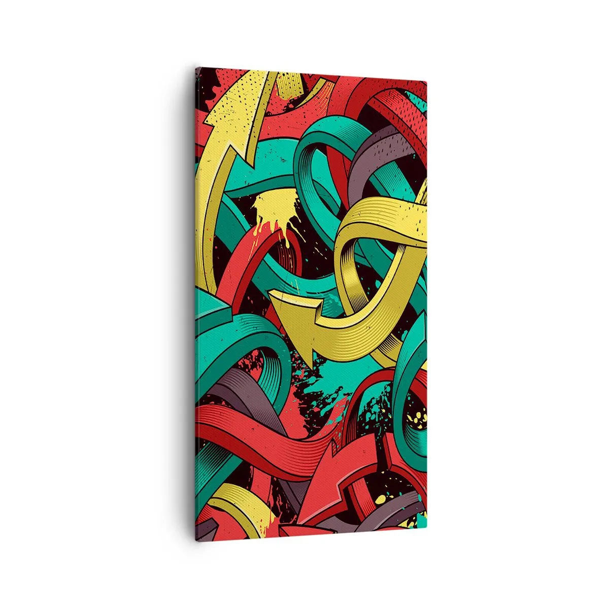 Canvastavla - Bild på duk - Vilken väg till målet? - 55x100 cm