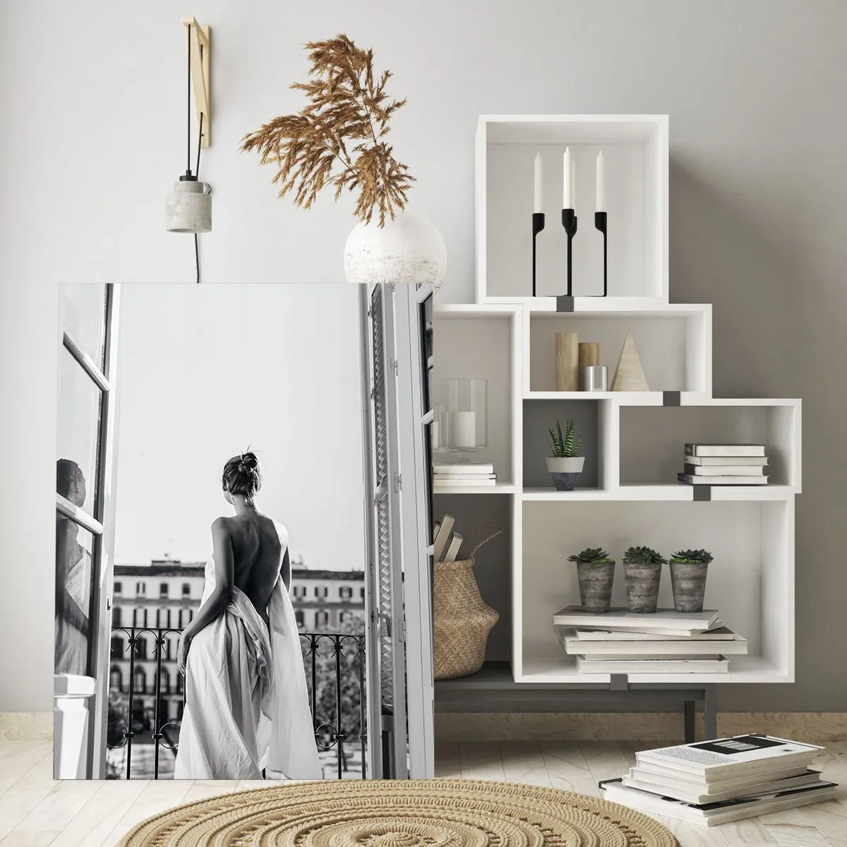 Glastavla - Bild på glas - Sinnen vaknar - 50x70 cm