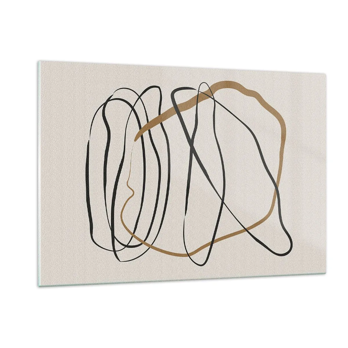 Glastavla - Bild på glas - Komposition: besittande dans - 120x80 cm