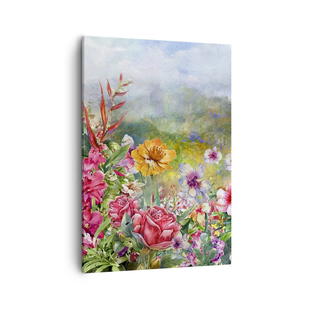Canvastavla - Bild på duk - En trädgård som blivit galen - 50x70 cm