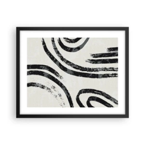 Affisch i svart ram - Halvstoppad - 50x40 cm