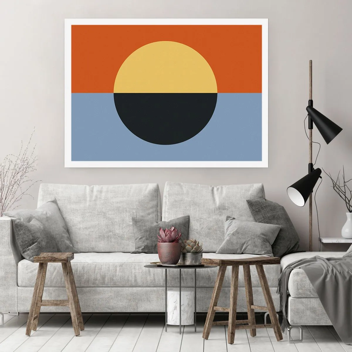 Affisch - Komposition av värme och kyla - 70x50 cm