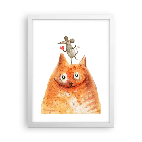 Affisch i vit ram - Kärlekens paradoxer - 30x40 cm