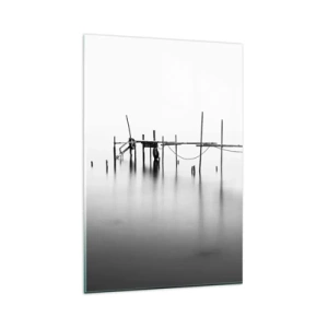 Glastavla - Bild på glas - Och om världen inte finns? - 80x120 cm