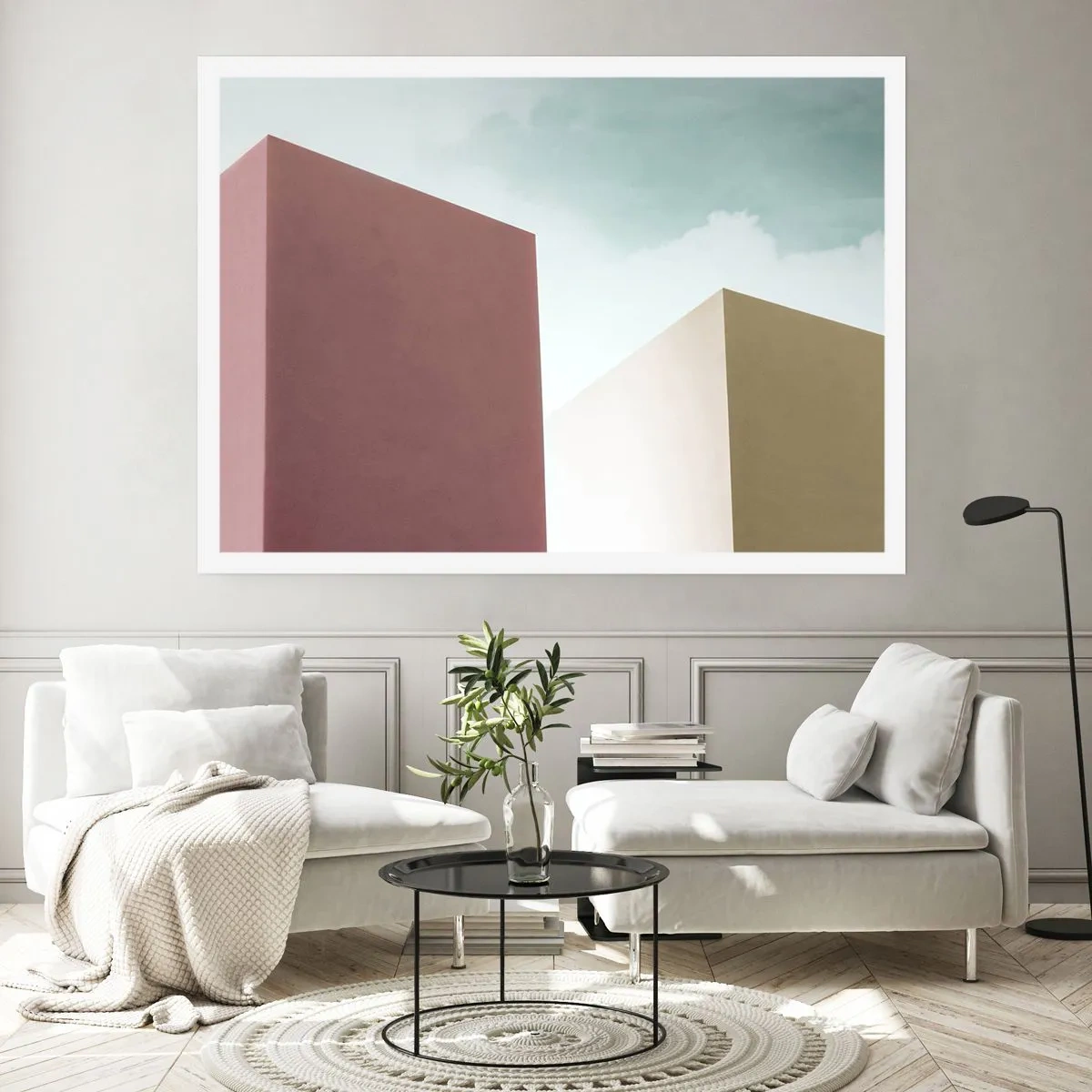 Affisch - Geometri av en solig sommar - 100x70 cm