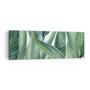 Canvastavla - Bild på duk - Grönskan i sig själv - 90x30 cm