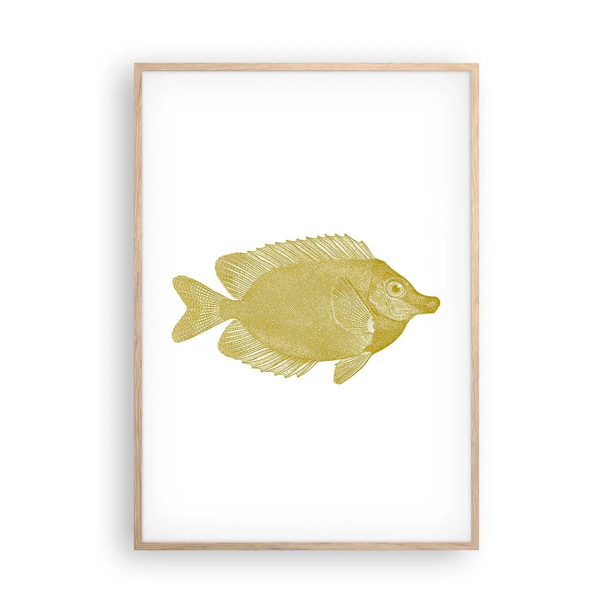 Affisch i ram av ljusek - Fisk och det är allt - 70x100 cm