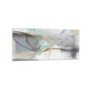 Glastavla - Bild på glas - Dimmig abstraktion - 120x50 cm