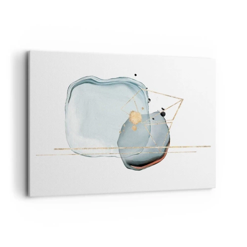 Canvastavla - Bild på duk - En studie av droppar - 120x80 cm