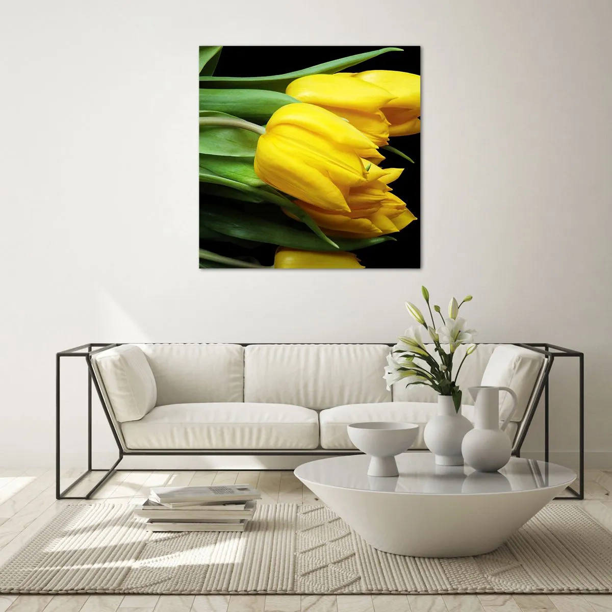 Glastavla - Bild på glas - Skapad av rena solen - 40x40 cm