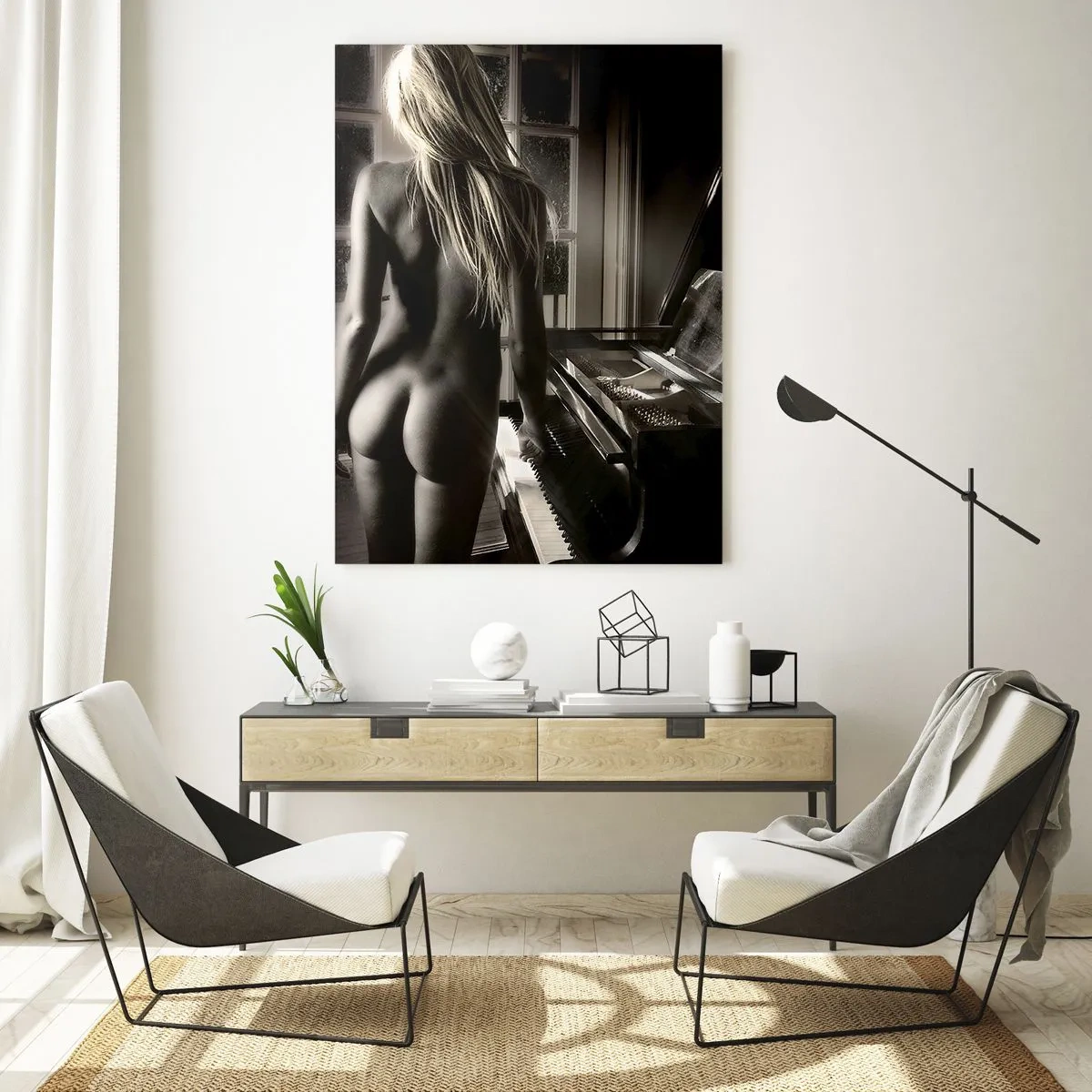 Glastavla - Bild på glas - Perfekt kvällsharmoni - 80x120 cm