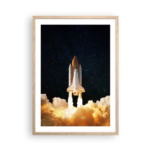 Affisch i ram av ljusek - Ad astra! - 50x70 cm