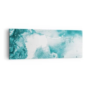 Canvastavla - Bild på duk - Blåa laguner - 140x50 cm