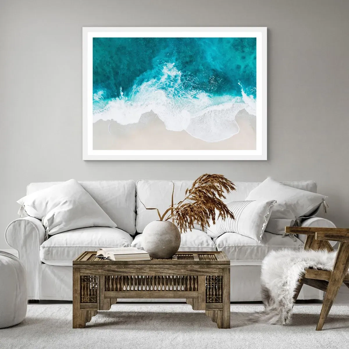 Affisch i vit ram - Naturlig smekning - 40x30 cm