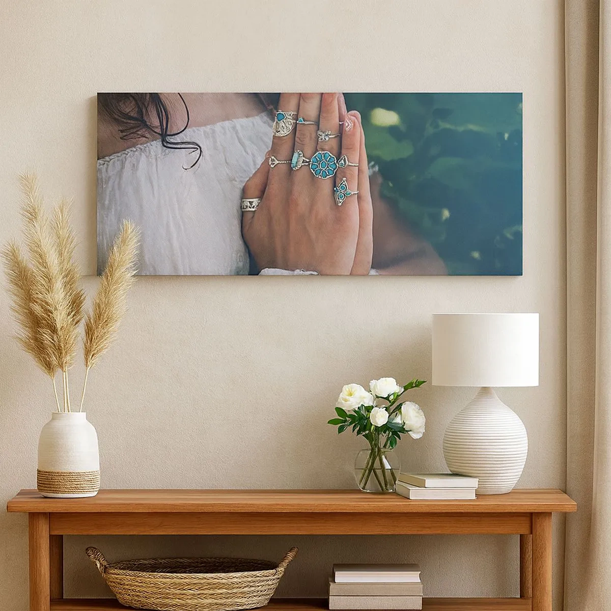 Canvastavla - Bild på duk - Välkommen till existensens centrum - 100x40 cm