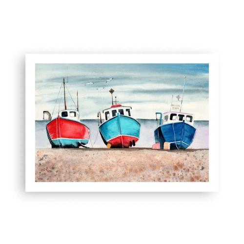 Affisch - Redo för fångst - 70x50 cm