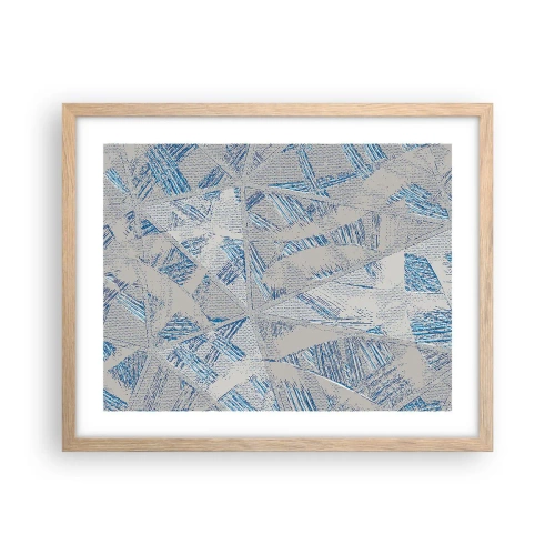 Affisch i ram av ljusek - I en gråblå labyrint - 50x40 cm