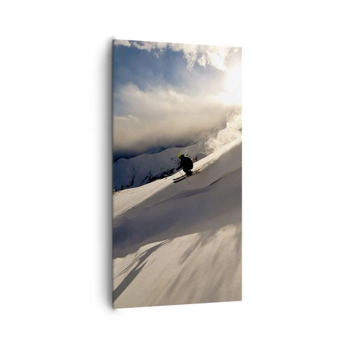 Canvastavla - Bild på duk - Fjällutmaningen accepterad - 65x120 cm