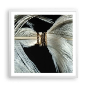 Affisch i vit ram - ...och jag lämnar inte dig… - 60x60 cm