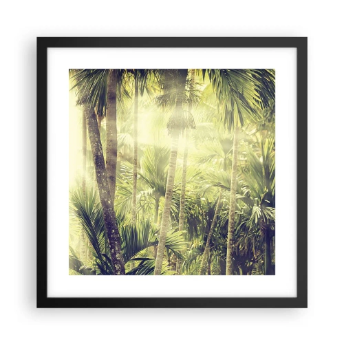 Affisch i svart ram - I gröna glöden - 40x40 cm