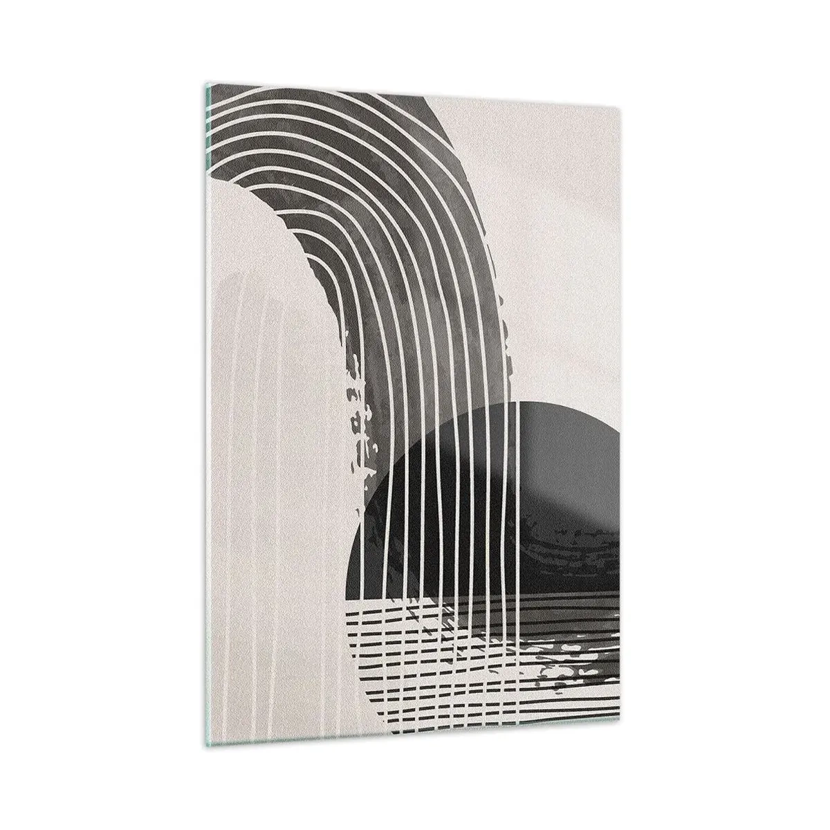 Glastavla - Bild på glas - Dit och tillbaka - 50x70 cm