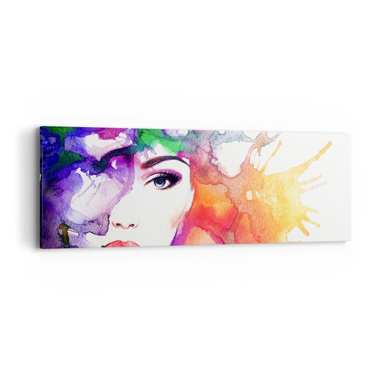 Canvastavla - Bild på duk - Med huvudet i himlen - 90x30 cm