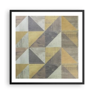 Affisch i svart ram - Under triangelns vinkel - 60x60 cm