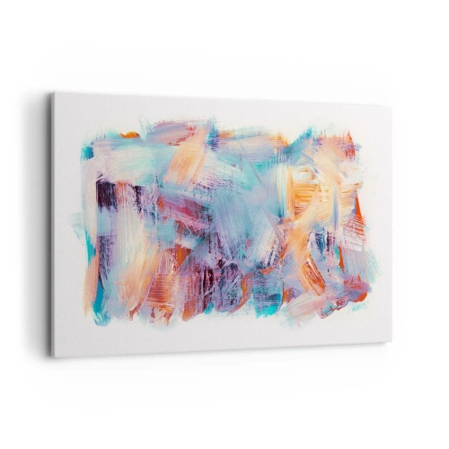 Canvastavla - Bild på duk - Färgglad röra - 120x80 cm