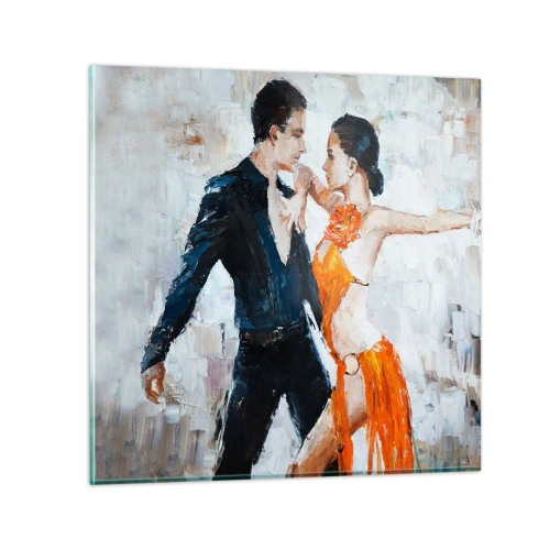 Glastavla - Bild på glas - Dirty dancing - 60x60 cm