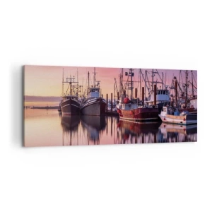 Canvastavla - Bild på duk - Inför nästa dag - 100x40 cm