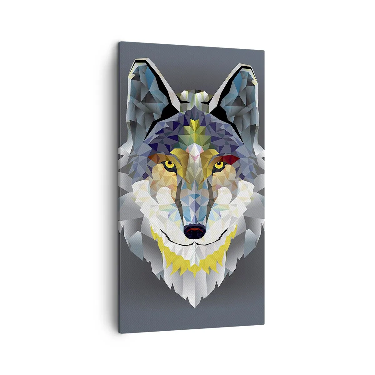 Canvastavla - Bild på duk - Vargen är här - 45x80 cm