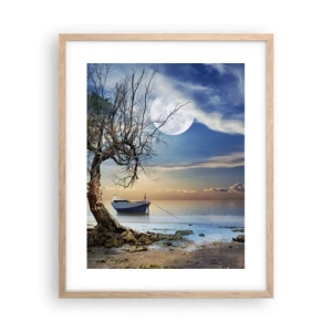 Affisch i ram av ljusek - Är det slut eller början? - 40x50 cm