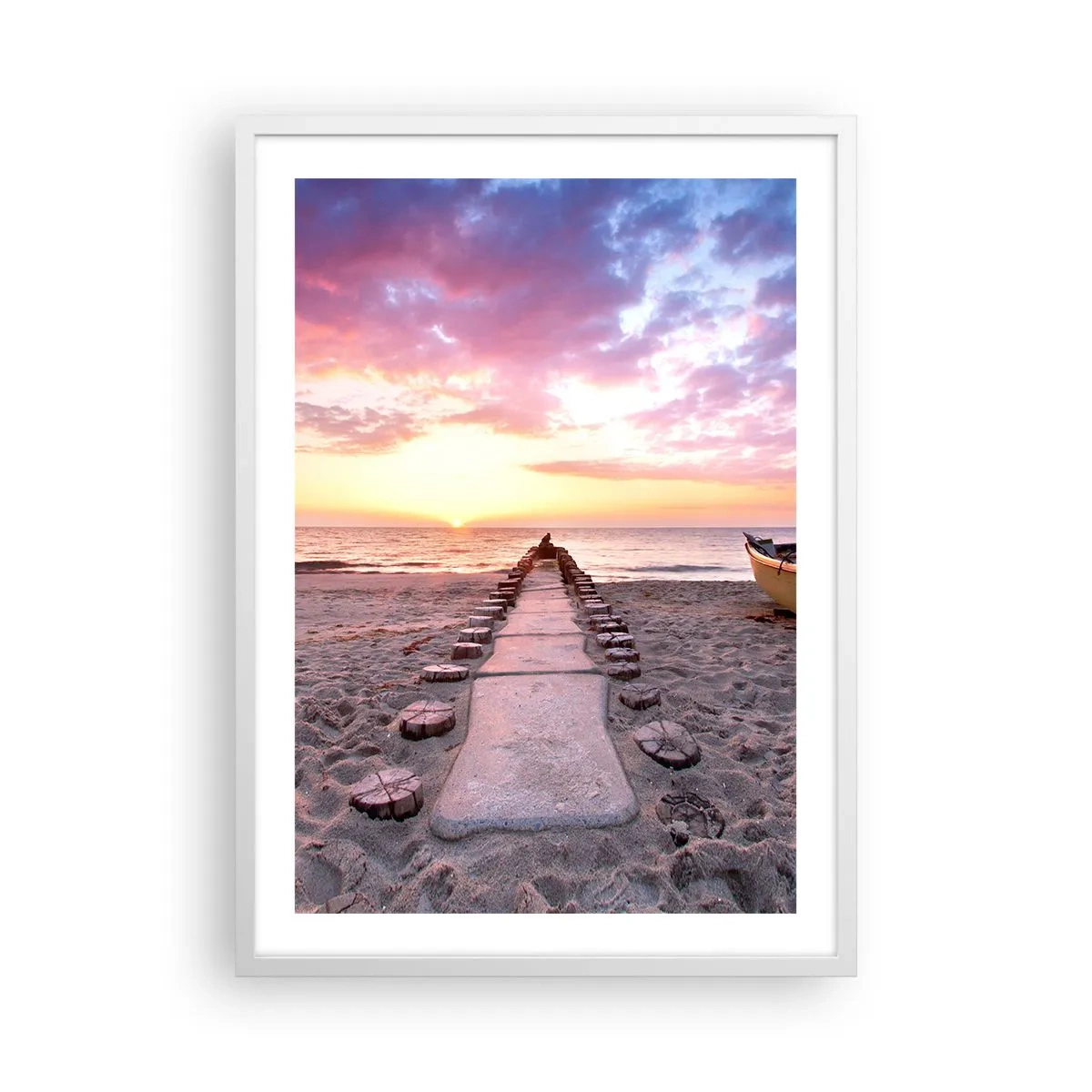 Affisch i vit ram - En stund av djup upplevelse - 50x70 cm