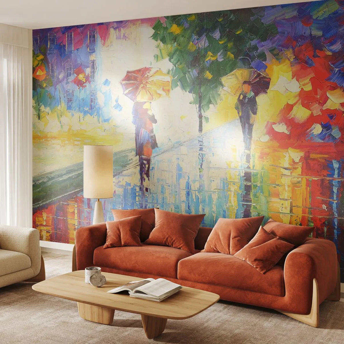 Fototapet Premium Sand - Allt klart - Park Avenue, Landskap, Träd - 300x210 cm