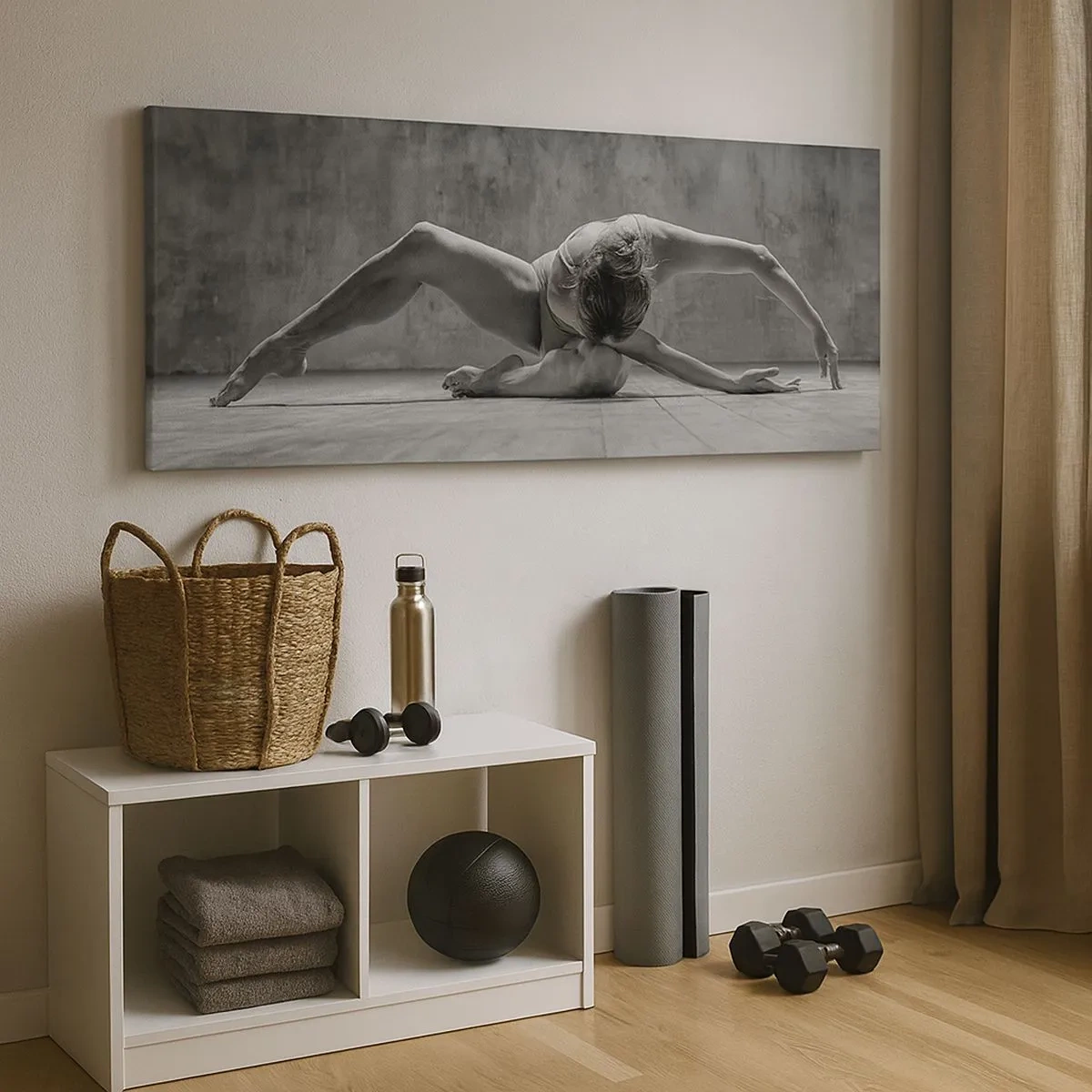 Canvastavla - Bild på duk - Upphittad symmetri - 100x40 cm