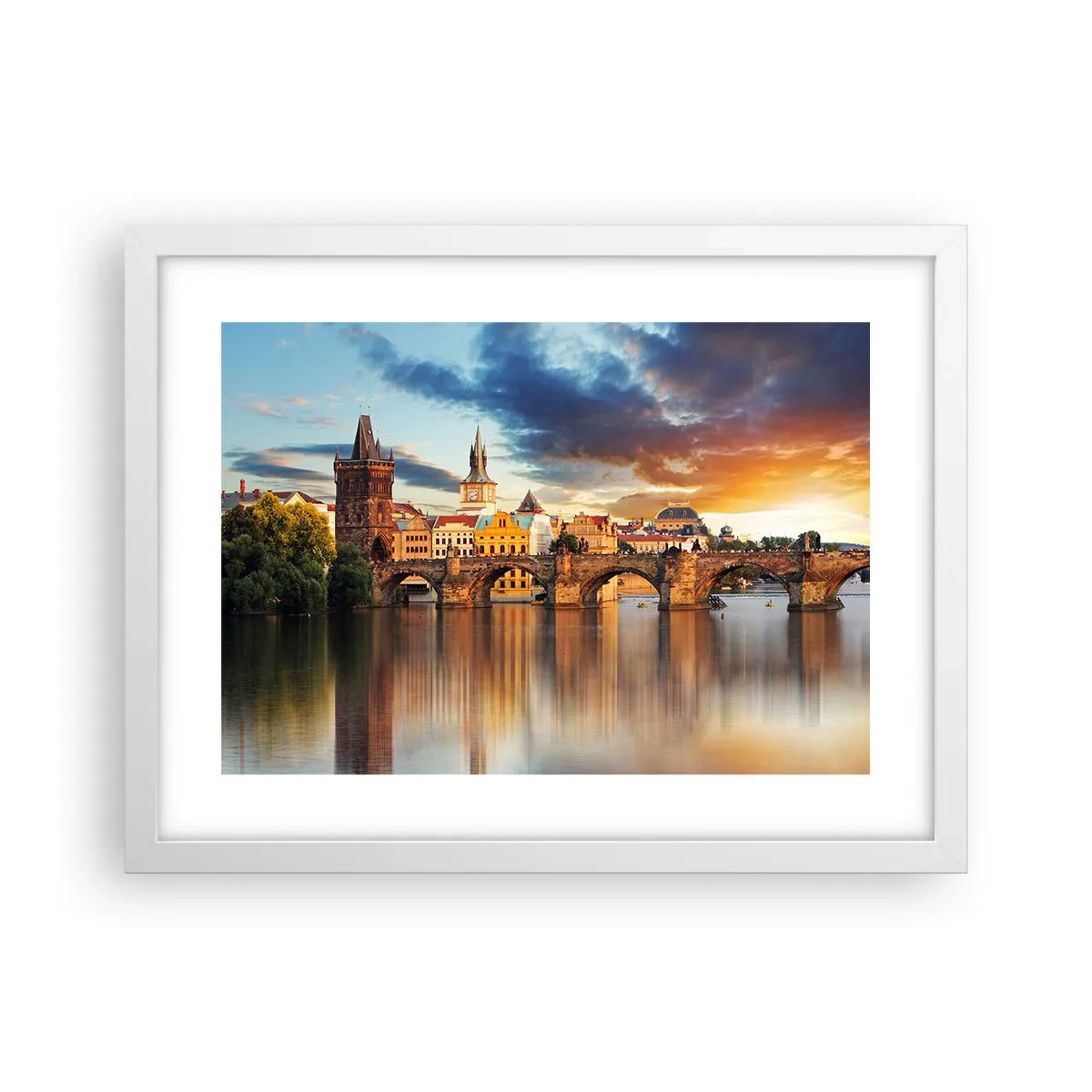 Affisch i vit ram - Vacker sedan århundraden - 40x30 cm