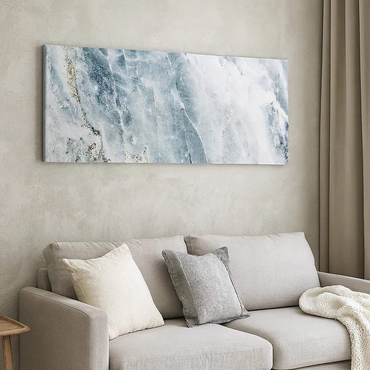 Canvastavla - Bild på duk - Isvärld - 30x30 cm