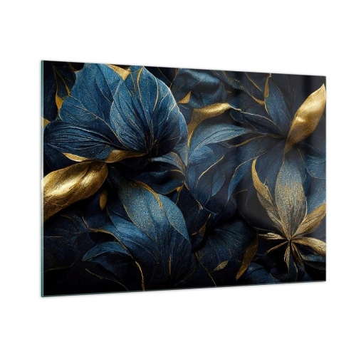 Glastavla - Bild på glas - Fodrad med guld - 100x70 cm