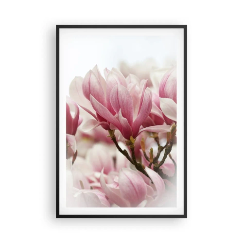 Affisch i svart ram - Vårblommor - 61x91 cm