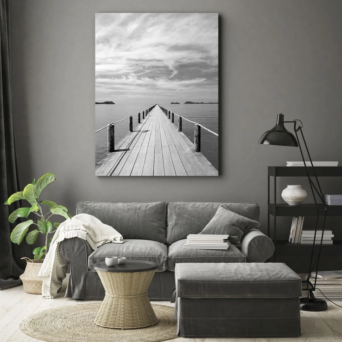 Canvastavla - Bild på duk - Kanske en resa... - 45x80 cm