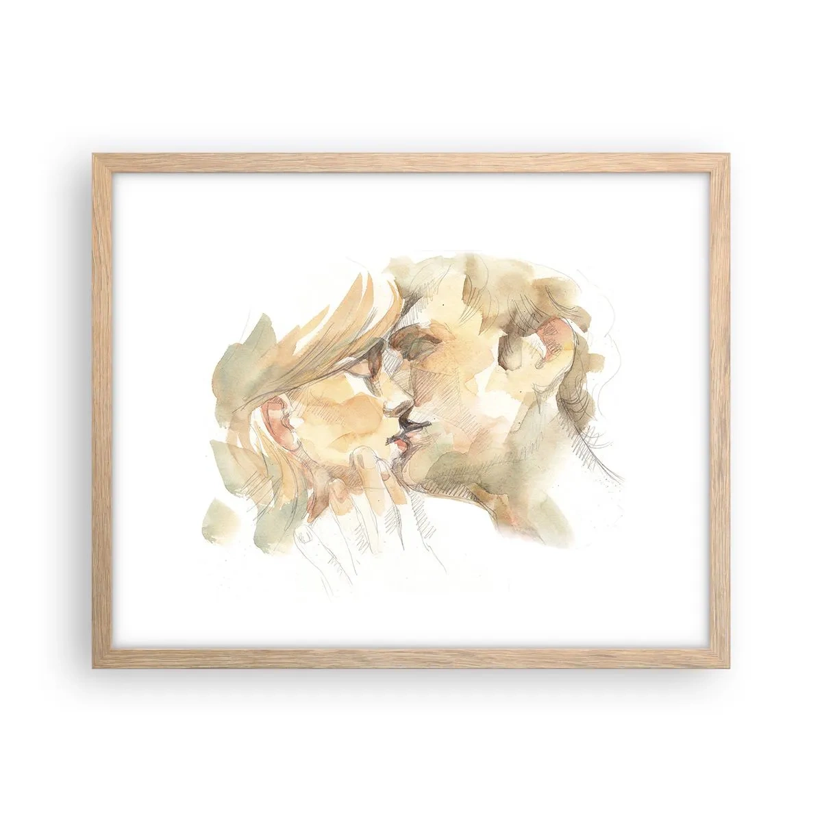 Affisch i ram av ljusek - Upphittad hälft? - 50x40 cm