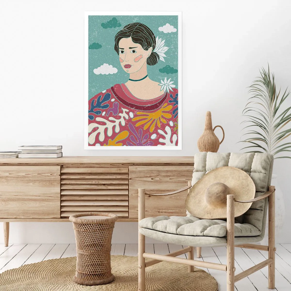 Affisch - Med melankoli i blicken - 70x100 cm