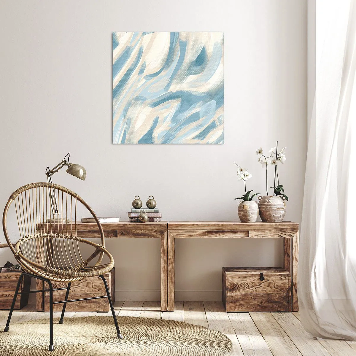 Canvastavla - Bild på duk - Vårvindar - 30x30 cm