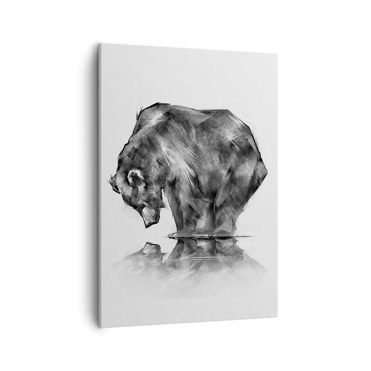 Canvastavla - Bild på duk - Roligt att se någon närstående - 50x70 cm